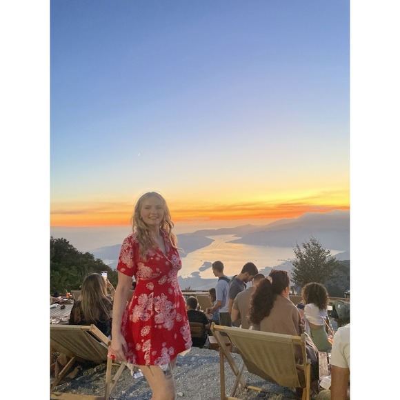 Free People Women's Red Floral Dress Sizes  Size00-2 - Picture 4 of 8